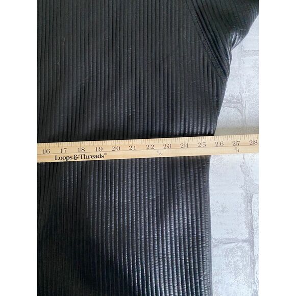 Josie Natori Black Ottoman Shine Coat Short Sleeve Kimono Cover-Up Sz L - Picture 6 of 11